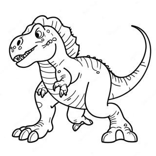 Pagina Para Colorear De Un T Rex Feroz 42794-33830