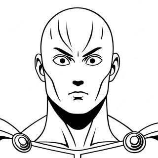 Pagina Para Colorear De La Cara Seria De Saitama 43734-34572