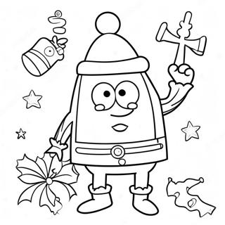 Pagina Para Colorear De Spongebob Navideno 44803-35420