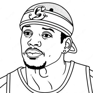 Allen Iverson Páginas Para Colorear