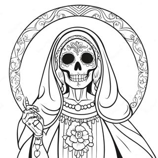 Pagina Para Colorear De Santa Muerte 45733-36142