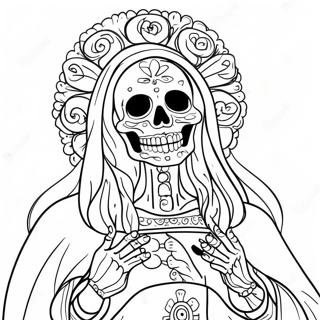 Pagina Para Colorear De Santa Muerte 45733-36144