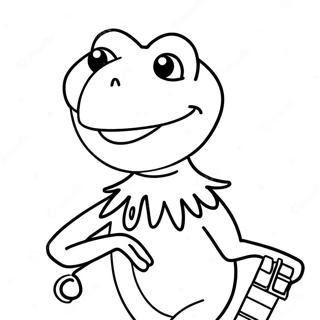 Pagina Para Colorear De Kermit La Rana Cantando 46314-36610