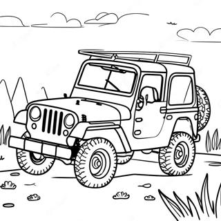 Aventura Jeep Páginas Para Colorear