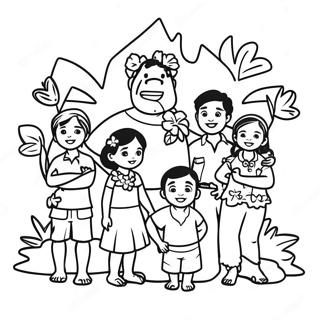 Pagina Para Colorear De La Familia Ohana De Hawai 47654-37675