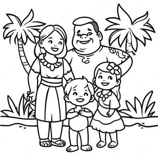 Pagina Para Colorear De La Familia Ohana De Hawai 47654-37676