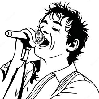 Pagina Para Colorear De Billie Joe Armstrong Cantando 47834-37813