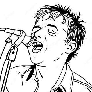 Pagina Para Colorear De Billie Joe Armstrong Cantando 47834-37814