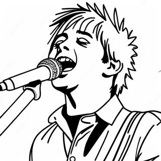 Pagina Para Colorear De Billie Joe Armstrong Cantando 47834-37816