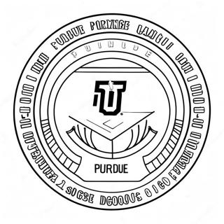 Pagina Para Colorear Del Logo De La Universidad De Purdue 49163-38917