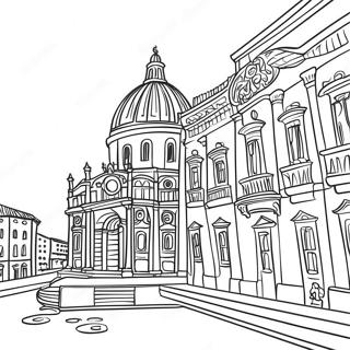 Pagina Para Colorear De La Hermosa Arquitectura Italiana 49254-38962