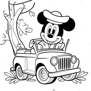 Pagina Para Colorear De La Aventura De Safari De Mickey Mouse 51143-40437