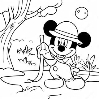 Pagina Para Colorear De La Aventura De Safari De Mickey Mouse 51143-40438