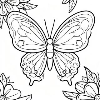 Pagina Para Colorear De Una Mariposa Colorida 5241-4188