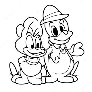 Pagina Para Colorear De Donald Y Daisy 53483-42308