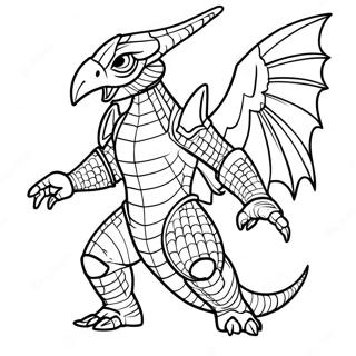 Pagina Para Colorear De Gigan En Una Batalla Feroz 53544-42384