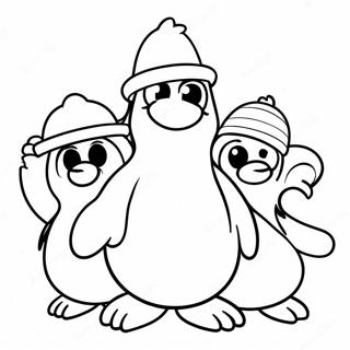 Pagina Para Colorear De Personajes Coloridos De Club Penguin 54144-42846