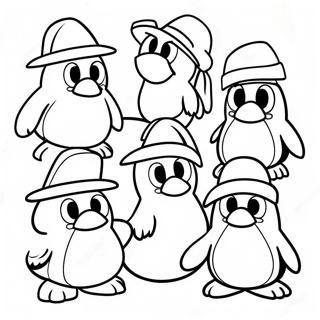 Pagina Para Colorear De Personajes Coloridos De Club Penguin 54144-42848