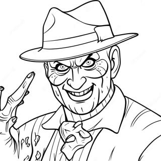 Pagina Para Colorear De Freddy Krueger De Pesadilla Espeluznante 54194-42874