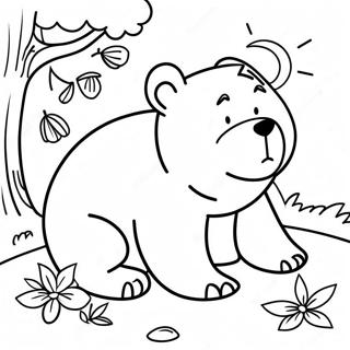 Pagina Para Colorear De Bear Snores On 54983-43490