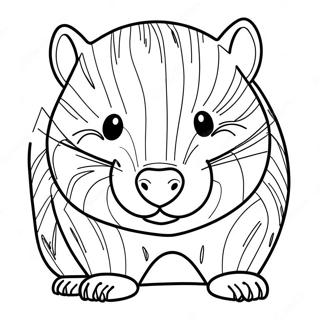 Pagina Para Colorear De Un Wombat 55943-44259