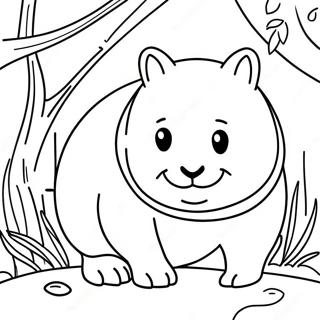 Pagina Para Colorear De Un Wombat 55943-44260