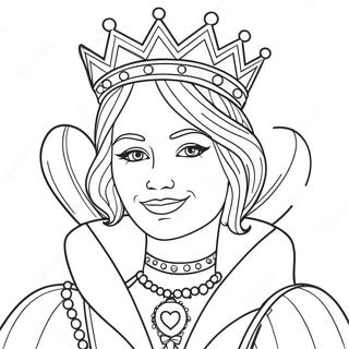 Pagina Para Colorear De La Reina De Corazones 56543-44726