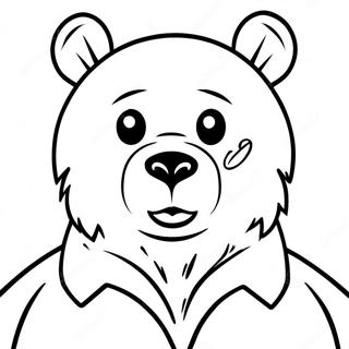 Pagina Para Colorear De Oso Espeluznante 56653-44820