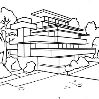 Frank Lloyd Wright Páginas Para Colorear