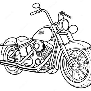 Pagina Para Colorear De Motocicleta Harley Davidson 59103-46774