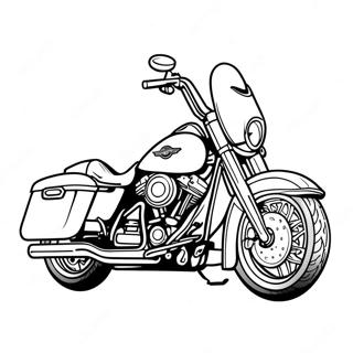 Pagina Para Colorear De Motocicleta Harley Davidson 59103-46775