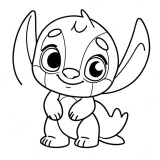 Pagina Para Colorear De Adorable Lilo Y Stitch 59284-46901