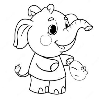 Pagina Para Colorear De Emily Elephant De Peppa Pig 59423-47026