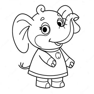 Pagina Para Colorear De Emily Elephant De Peppa Pig 59423-47027