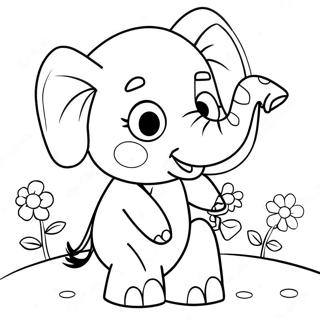 Pagina Para Colorear De Emily Elephant De Peppa Pig 59423-47028