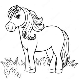 Poni Shetland Páginas Para Colorear