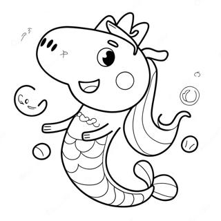 Peppa Pig Sirena Páginas Para Colorear