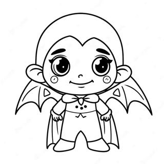 Pagina Para Colorear De Un Lindo Vampiro Chibi 60124-47623