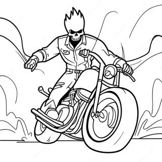 Pagina Para Colorear De Ghost Rider 6060-4817