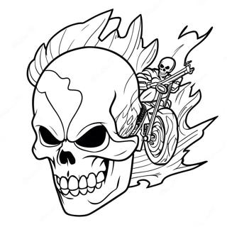 Pagina Para Colorear De Ghost Rider 6060-4818