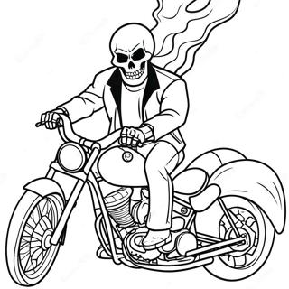 Pagina Para Colorear De Ghost Rider 6060-4820