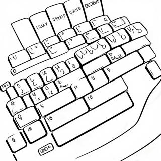 Pagina Para Colorear Del Teclado 61953-49019