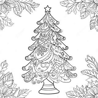 Pagina Para Colorear Arbol De Navidad Detallado 63413-50179