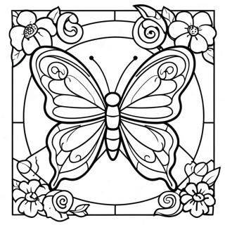 Pagina Para Colorear De Mariposa De Vidrio Templado 63783-50467