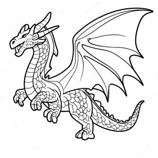 Pagina Para Colorear De Dragon De Cristal Majestuoso En Vuelo 63874-50551