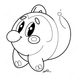 Pagina Para Colorear De Marx Kirby Bonito Con Globo 64004-50646