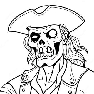 Pagina Para Colorear De Pirata Zombie 64404-50975