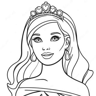 Pagina Para Colorear De Princesa Barbie 64523-51062