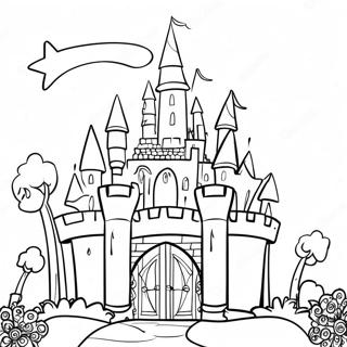 Pagina Para Colorear De Castillo De Princesa Barbie Brillante 64524-51072