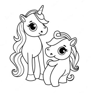 Hermanas Serie 3 Unicornio Lol Páginas Para Colorear